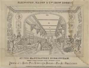 A 1858 advertisement of Elkington, Mason & Co