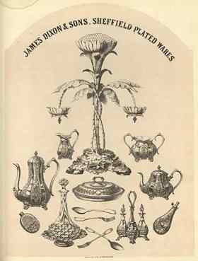 A 1858 advertisement of James Dixon & Sons Sheffield