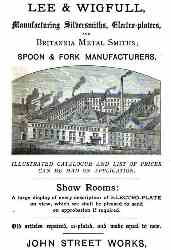 an advertisement of  Lee & Wigfull