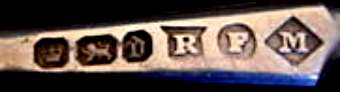 R.F.M into a shield , a circle and a lozenge mark, R F Mosley & Co -Robert Fead Mosley- , Sheffield 1896 R.F.M into a shield, a circle and a lozenge mark, R F Mosley & Co -Robert Fead Mosley- , Sheffield 1896