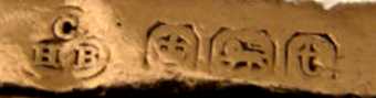 C over H B into a trefoil mark, C H Beatson , Sheffield 1936