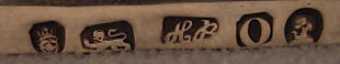 HB in script mark, Hester Bateman, London 1789