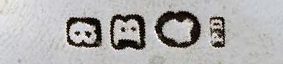 PD and English pseudo-hallmarks mark, Peter Clarke Daniel, Cape Colony 1850 c.