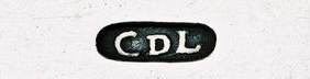 CDL into an oval mark, Carel David Lotter, Cape Colony 1815 c.