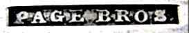 PAGE BROTHERS mark, Page Thomas, Amherst - Nova Scotia 1840 PAGE BROTHERS mark, Page Thomas, Amherst - Nova Scotia 1840