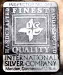 International Silver Co quality control label