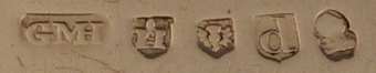G MH mark, George McHattie & Co, Edinburgh 1809 G MH mark, George McHattie & Co, Edinburgh 1809