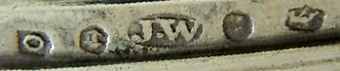 J.W into an oval mark, Joseph Willmore, Birmingham 1812