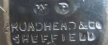 Roger Broadhead & Co - Sheffield: 1853-1859