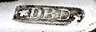 DB mark, Daniel Beets, Cape Colony 1820 c. DBD between two stars mark, Du Moulin Dominique Baudouin, Cape Colony 1820 c.
