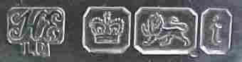 H E in script over Ld  mark, Hawksworth, Eyre & Co Ltd , Sheffield 1901