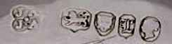 JA over 'pellet' over JA into a quatrefoil mark, Joseph Angell I & Joseph Angell II, London 1846