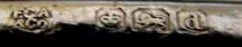 FCA over & Co into a shield  mark, Frederick C. Asman & Co , Sheffield 1921