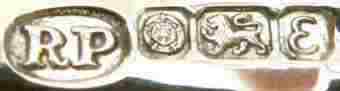 RP into an oval mark, not identified , Sheffield 1979