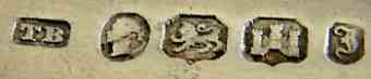 T.B mark, Thomas Byne (possibly), Exeter 1845
