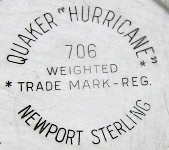 Quaker Silver Co. Inc. - North Attleboro, MA: Hurricane trademark