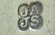 JA over JS into a quatrefoil mark, John Aldwinckle & James Slater , London 1882