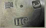 HG mark, Hugh Gordon, Edinburgh 1758 HG mark, Hugh Gordon, Edinburgh 1758
