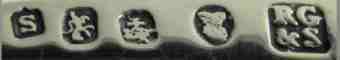 RG over & S mark, Robert Gray & Son, Glasgow 1837 RG over & S mark, Robert Gray & Son, Glasgow 1837