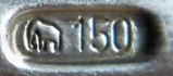 Germany: 150 mark on silverplate