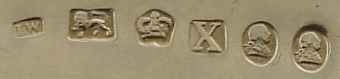 I.W into a rectangle mark, John Watson, Sheffield 1797 I.W into a rectangle mark, John Watson, Sheffield 1797