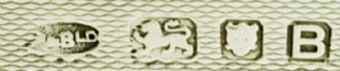 P&B lt into an oblong oval mark, Padgett & Braham Ltd, London 1937