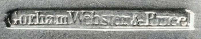 Gorham Webster & Price mark 1837-1841