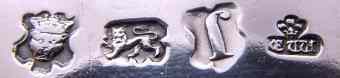 EW gothic under a fleur de lys mark, Edward Wakelin, London 1753