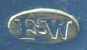 F.W into an oblong oval mark, Florence Warden, Birmingham 1898