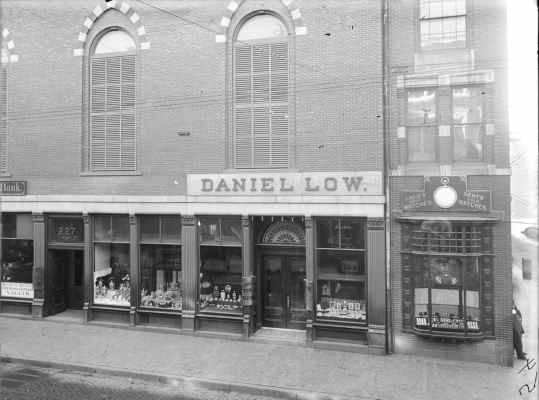 Daniel Low & Co store on Cor. of Essex and Washington Streets Daniel Low & Co store on Cor. of Essex and Washington Streets