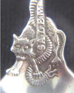 Salem Witch spoon: 2nd pattern made by Gorham (detail)