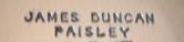 James Duncan retailer of Atkin Brothers (Sheffield)- Paisley