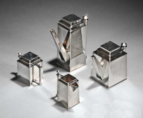 Bernard Rice's Sons: Sky-scraper line silverplate