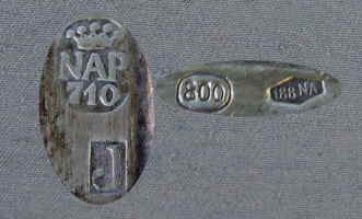 square bowl Kingdom of Naples pseudo hallmarks