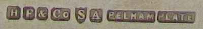 Harrison Fisher & Co - Sheffield: PELHAM PLATE trademark