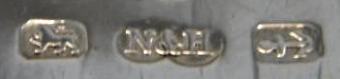 N&H  mark, Nathan & Hayes -George Nathan & Ridley Hayes- , Birmingham 1888