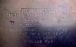 Lehman Brothers Silverware Corp. - New York, NY