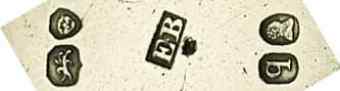 EB into a rectangle mark, Edward Barton, London 1831