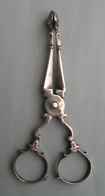 silver tea tongs