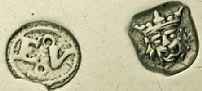 EV inside a circle mark, Edward Vincent, London 1728