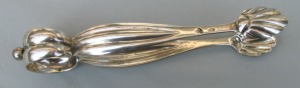 Austrian antique silver sugar tongs
