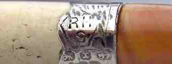RH over S into a pentagon mark, R.Hovenden & Sons, Birmingham 1897