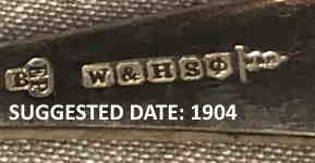 Walker & Hall silverplate mark 'Phi', date suggested 1904