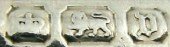 C H B into three lozenges mark, C H Beatson, Sheffield 1913