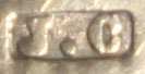 J.C into an oblong chamfered rectangle mark, John Clifford (possibly), Birmingham 1909