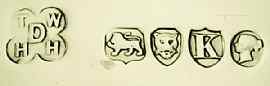 TW over D over HH into a quatrefoil mark, Dobson & Sons -Thomas William Dobson & Henry Holmes Dobson-, London 1885
