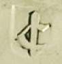 Sy under a bird over a fleur de lys mark, Richard Syng, London 1698