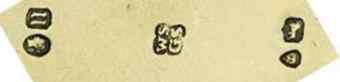 WS over GS into a quatrefoil mark, Walter & George Sissons, London 1875