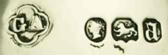 GA into a quatrefoil mark, George Angell, London 1875