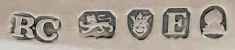 R.C into two conjoined ovals mark, Richard Cooke, London 1800